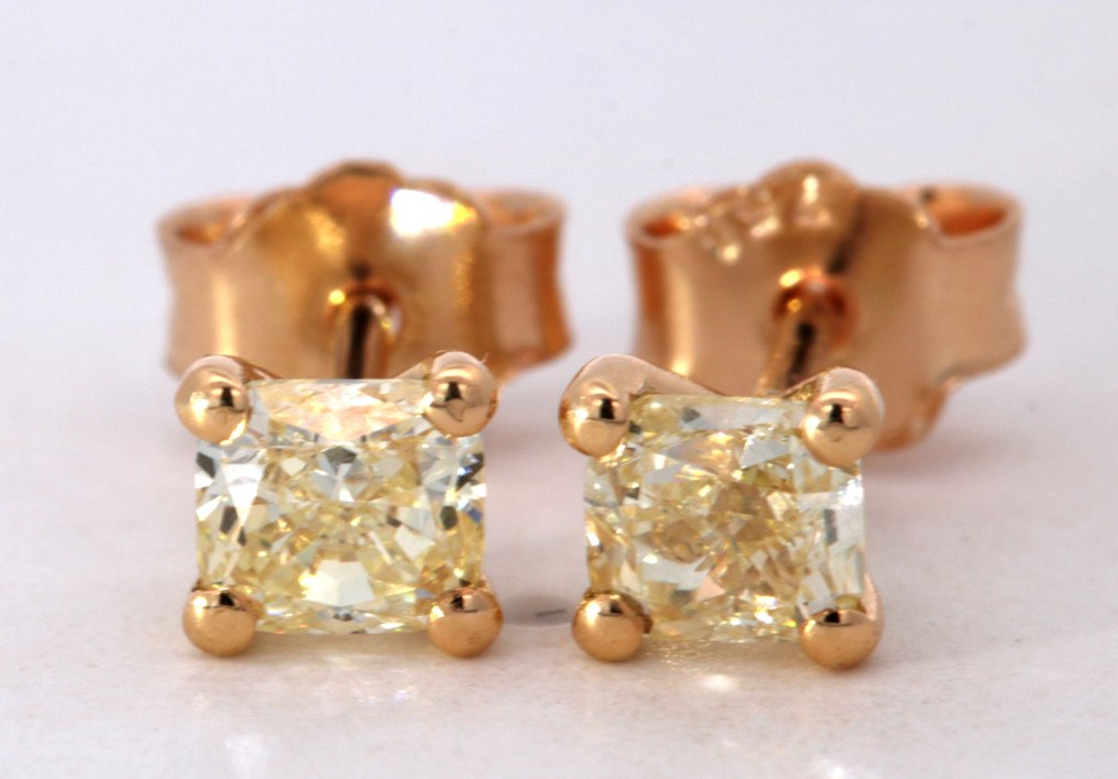18 carati Oro giallo - Orecchini - 0.90 ct Diamante #2.2