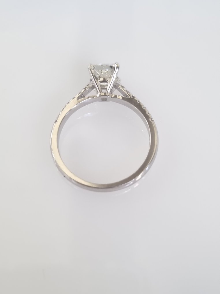 14 karat Hvitt gull - Ring - 1.01 ct Diamant - Diamanter #3.1