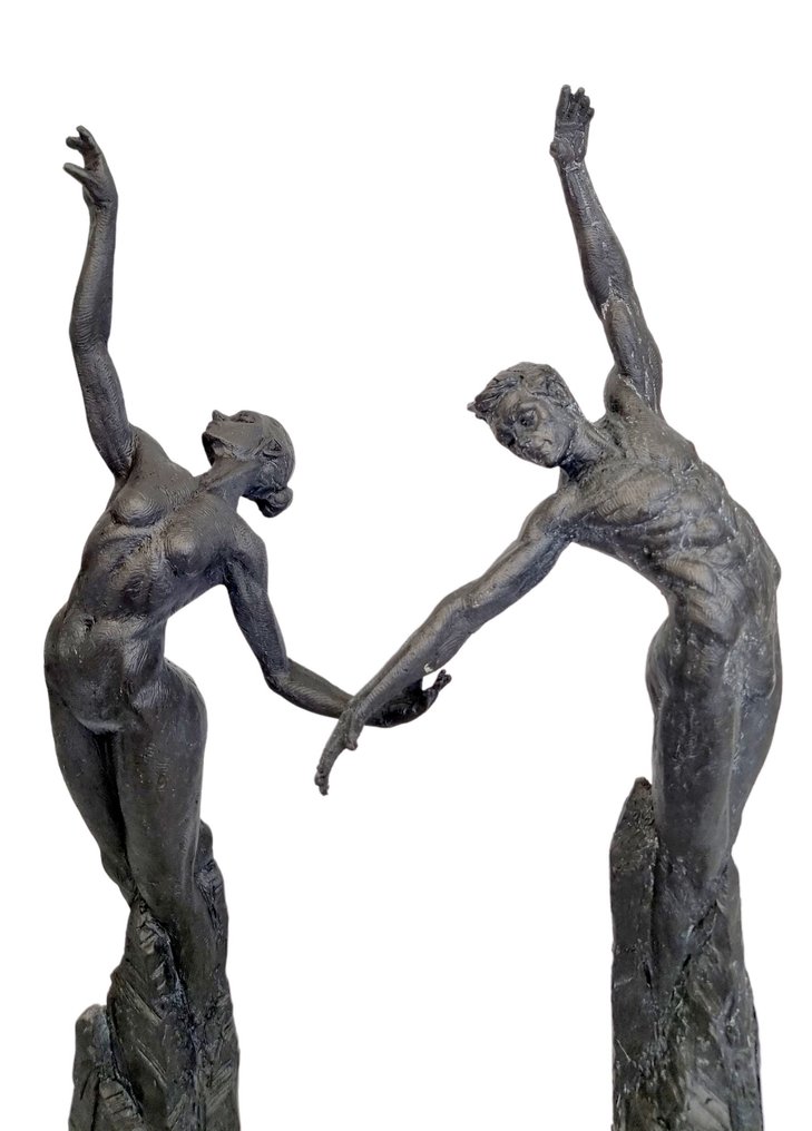 Statuetta - Man en vrouw - 53 cm (2) - Resina #2.1