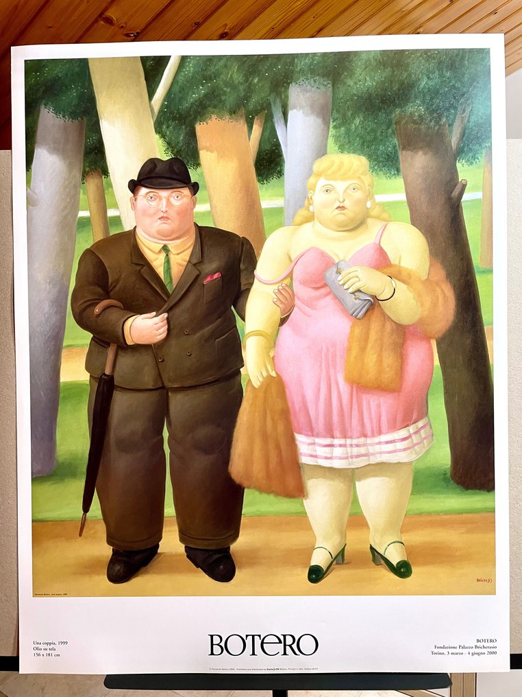 Fernando Botero (1932-2023) - "Una Coppia" (1989) - 2000-tallet #1.0