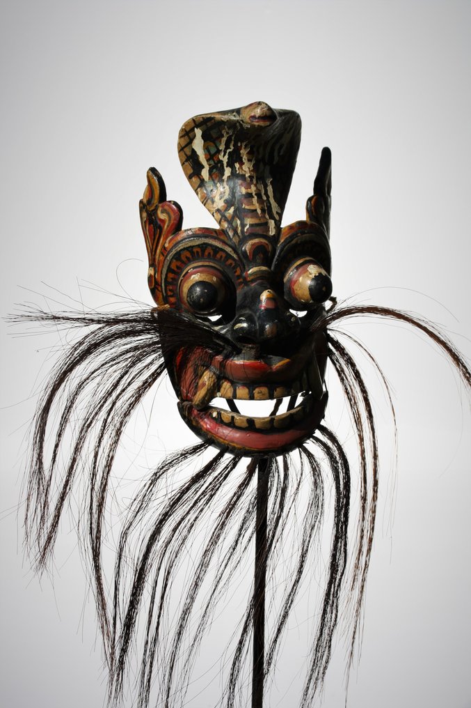 Maske (1) - Holz - Sanniya Maske - Sri Lanka - Anfang des 20. Jahrhunderts         #2.1