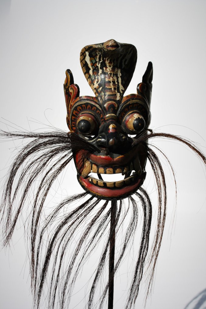 Maske (1) - Holz - Sanniya Maske - Sri Lanka - Anfang des 20. Jahrhunderts         #3.2