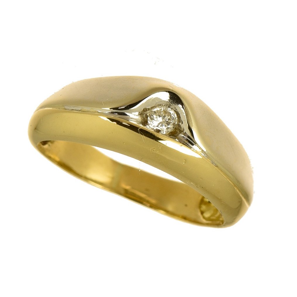 Anello - 18 carati Oro giallo Diamante #1.1