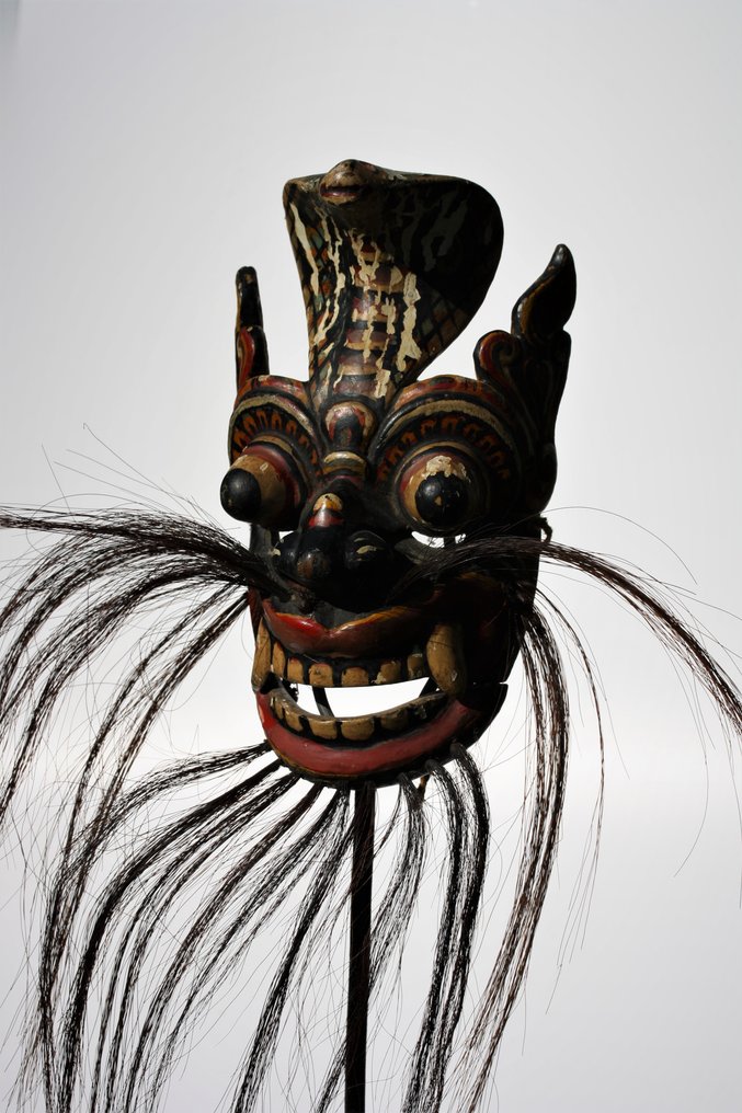 Maske (1) - Holz - Sanniya Maske - Sri Lanka - Anfang des 20. Jahrhunderts         #3.1