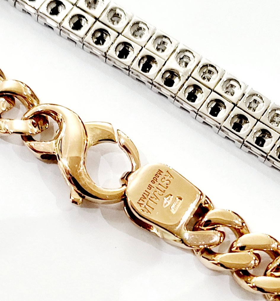 Βραχιόλι - 18 καράτια Λευκός χρυσός - 3.32ct. tw. Διαμάντι (Φυσικό) - Διαμάντι #3.2