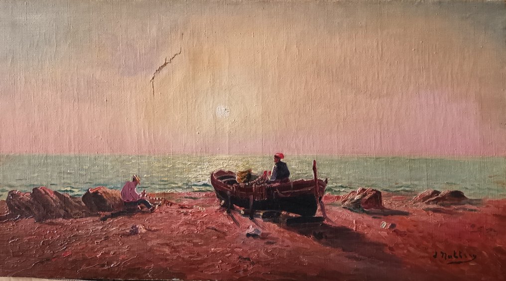 Louis Nattero (1870-1915) - Les pêcheurs #1.0