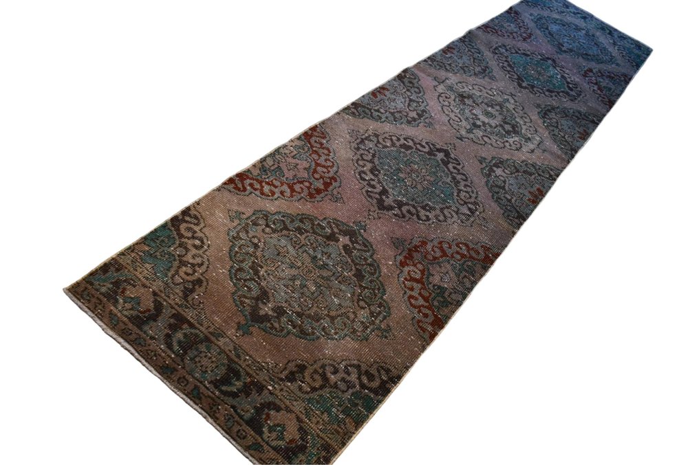長波西米亞風復古-乾淨如新 - 長條地毯 - 371 cm - 82 cm #2.1
