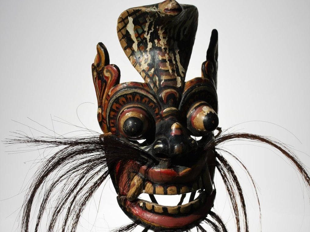 Maske (1) - Holz - Sanniya Maske - Sri Lanka - Anfang des 20. Jahrhunderts         #1.1