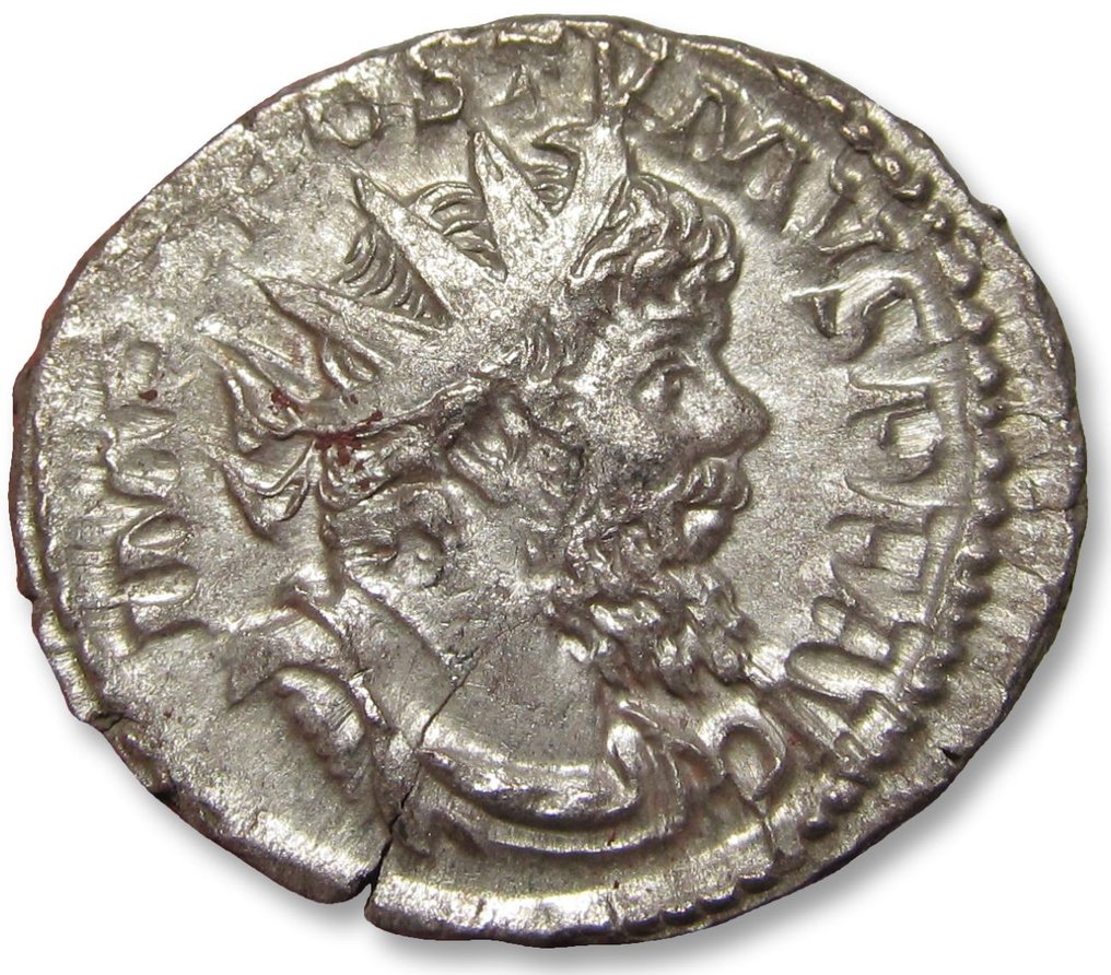 Römisches Reich. Postumus (260-269 n.u.Z.). Antoninianus Treveri or Cologne mint 266 A.D. - SALVS AVG - #1.1