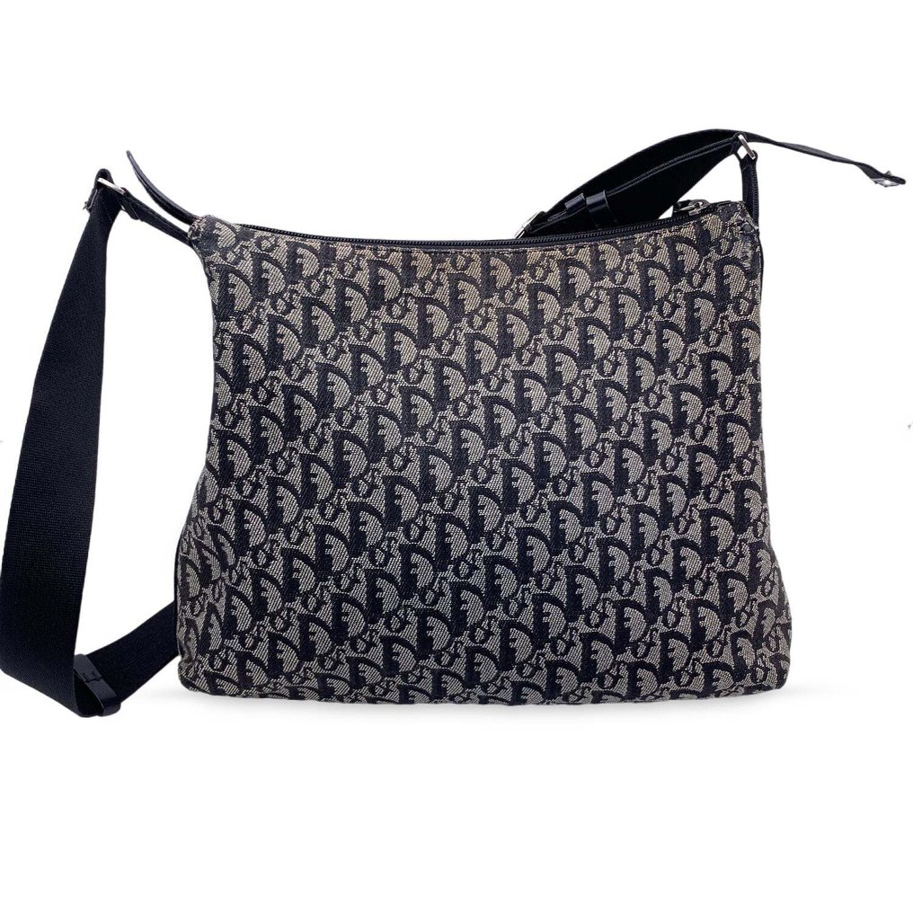 Christian Dior - Black Logogram Oblique Canvas Messenger Bag - Crossbody väska #2.1
