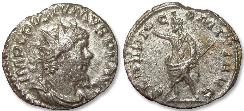 Romarriket. Postumus (AD 260-269). Antoninianus Colonia Agrippinensis mint circa 266 A.D. - SERAPI COMITI AVG - #2.1