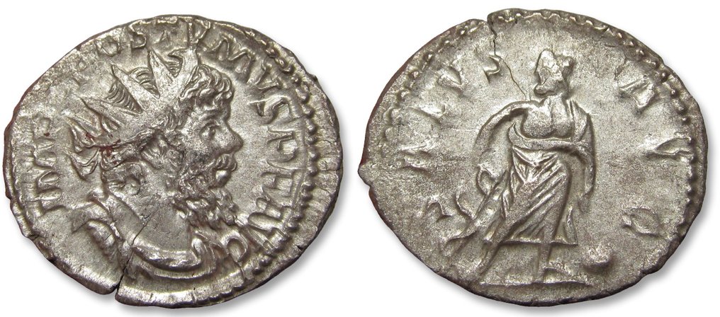罗马帝国. 波斯图穆斯 （ 260-269）. Antoninianus Treveri or Cologne mint 266 A.D. - SALVS AVG - #2.1