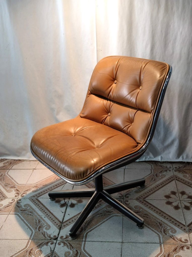 Knoll - Charles Pollock - 椅 - 塑料, 皮革 #2.1