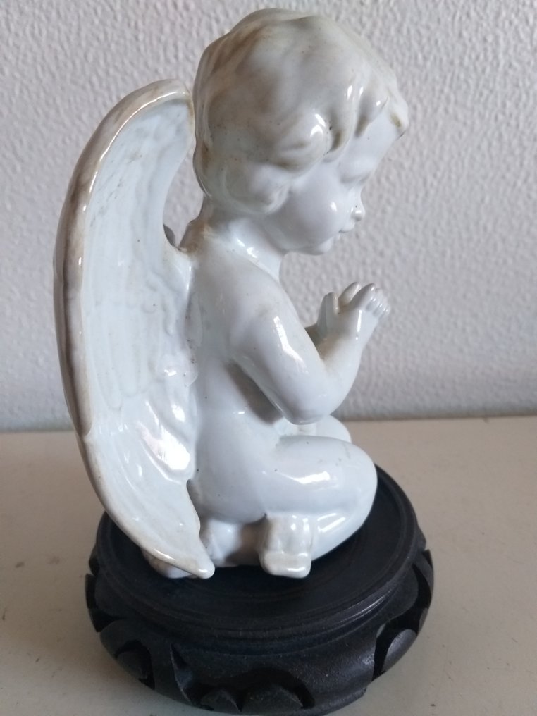 Elegante escultura Navideña  de Angel - 20 cm - 微型人物 - 瓷 #1.0