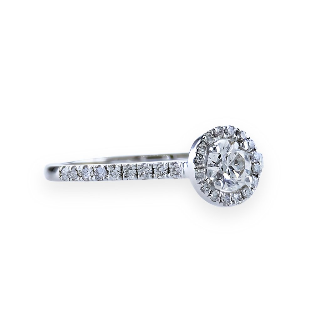 14 kt Vittguld - Ring - 0.54 ct Diamant - Diamanter #1.1