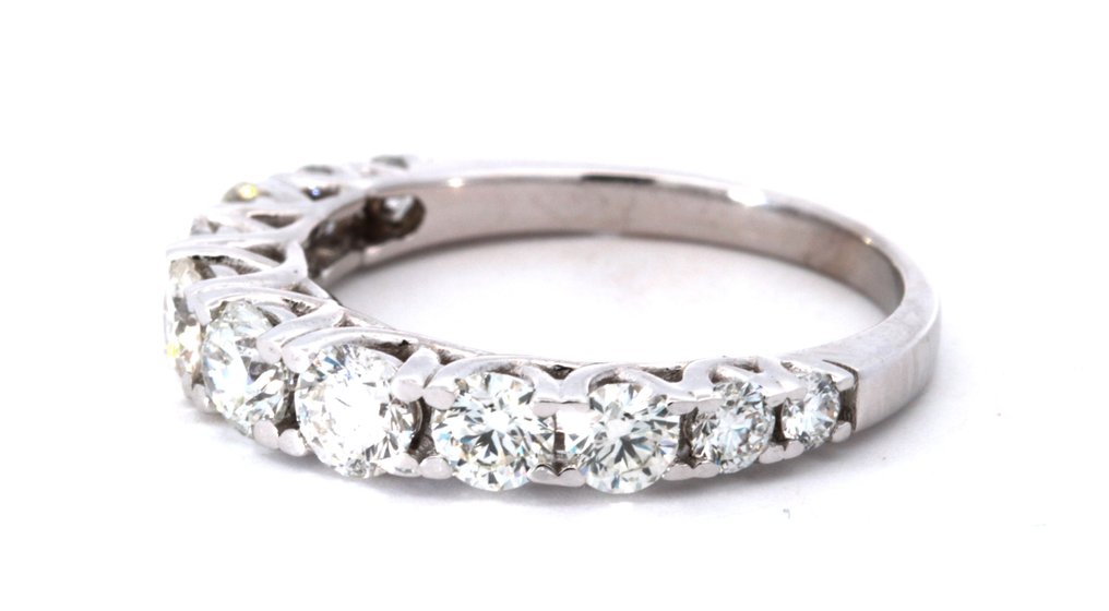 14 karat Hvitt gull - Ring - 1.44 ct Diamant #3.1