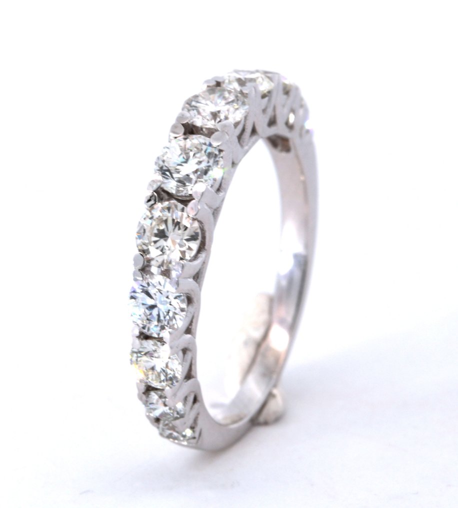 14 kt Vittguld - Ring - 1.44 ct Diamant #1.1