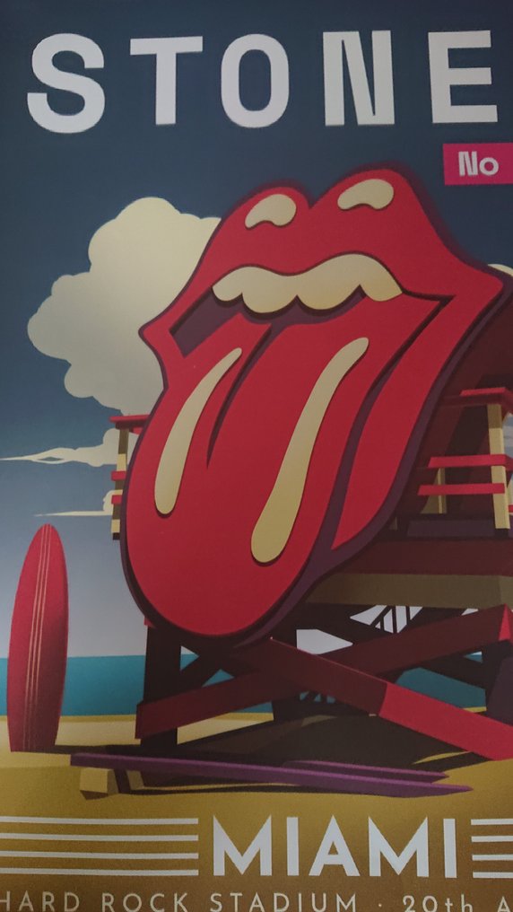 Anonymous - Rolling Stones concierto Miami 2019 cartel original - década de 2010 #2.1