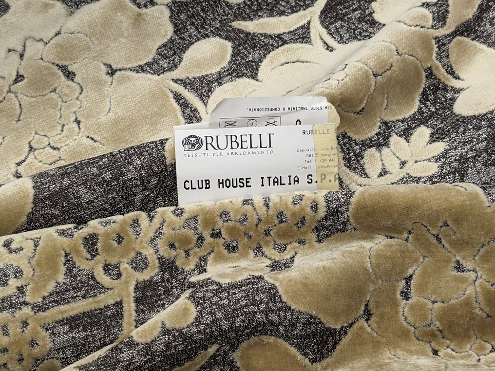 	 Damasco Rubelli Venezia per Club House alta grammatura ultimo taglio - Tecido para estofos  - 505 cm - 143 cm #3.1