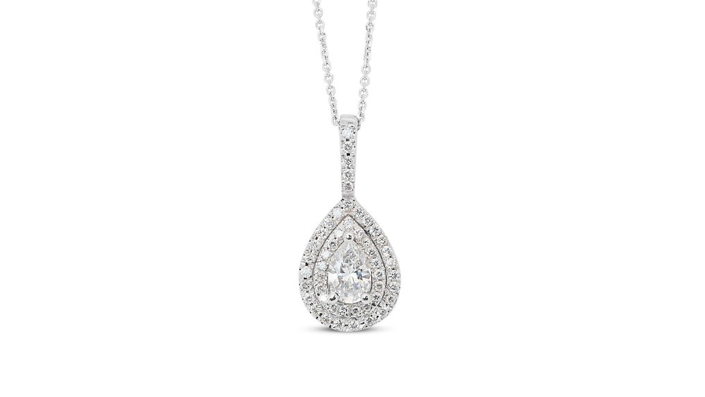 Necklace White gold Diamond #1.1