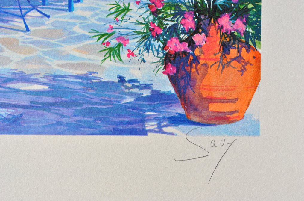 André Savy - Jolie terrasse à Santorin #2.1