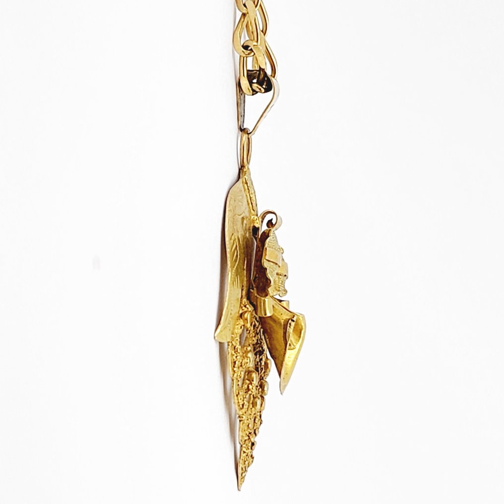 Halskette mit Anhänger - 18 kt Gelbgold  #1.2