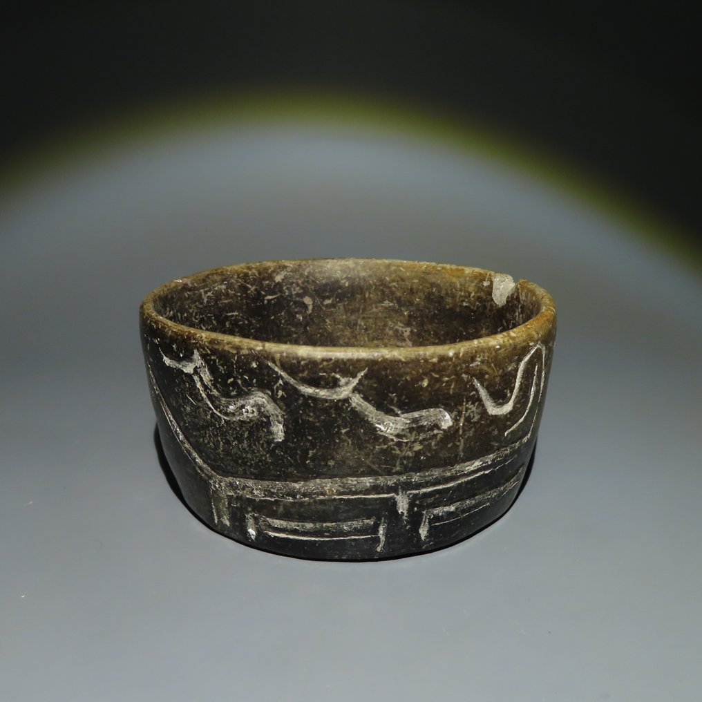 Olmeca, Messico Terracotta Ciotola. 1200-600 a.C. 10cm. Prova TL. "Collezione Michel Vinaver". Licenza di importazione #1.1