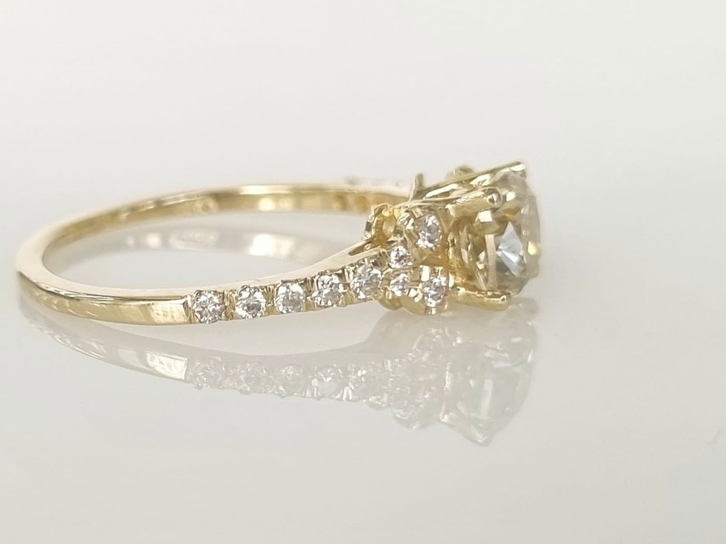 14 kt Gelbgold - Ring - 1.31 ct Diamant #2.2