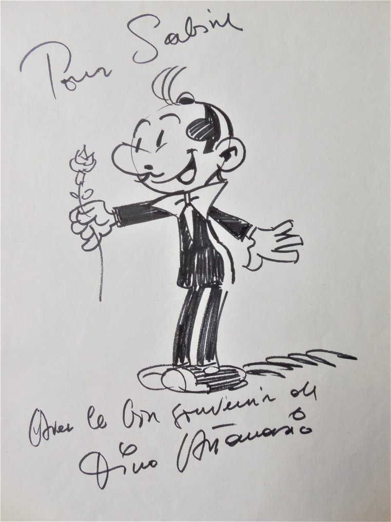 Attanasio, Dino - Il Signor Spaghetti - 1 Originalt dedikeret tegning #2.1