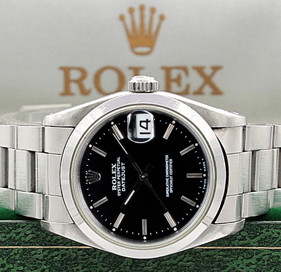 Rolex - Datejust Mid-Size - Black (Plain) Dial - 68240 - Femme - 1990-1999 #1.1