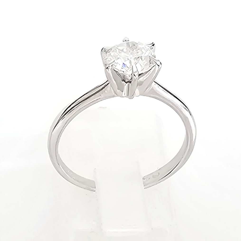 14 karat Hvidguld - Ring - 1.00 ct Diamant - D Farve #1.2