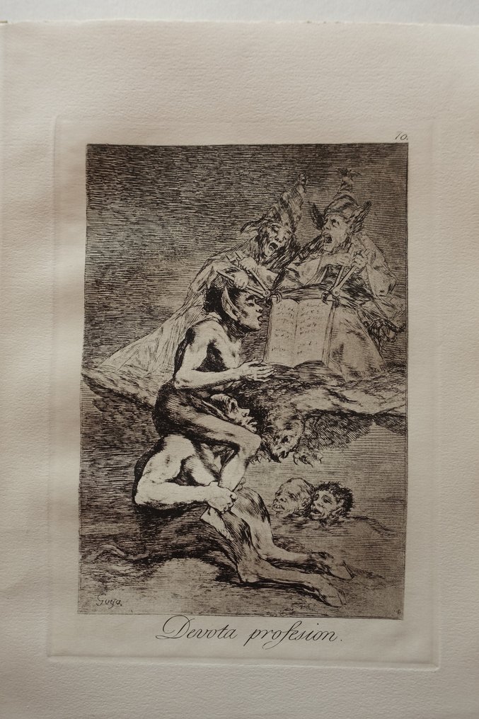Francisco de Goya (1746-1828) after - Caprichos Blatt #70: Devota profesión #1.0