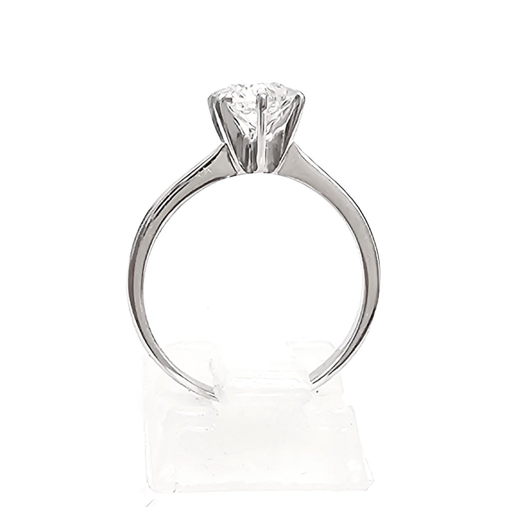 14 karat Hvidguld - Ring - 1.00 ct Diamant - D Farve #3.2