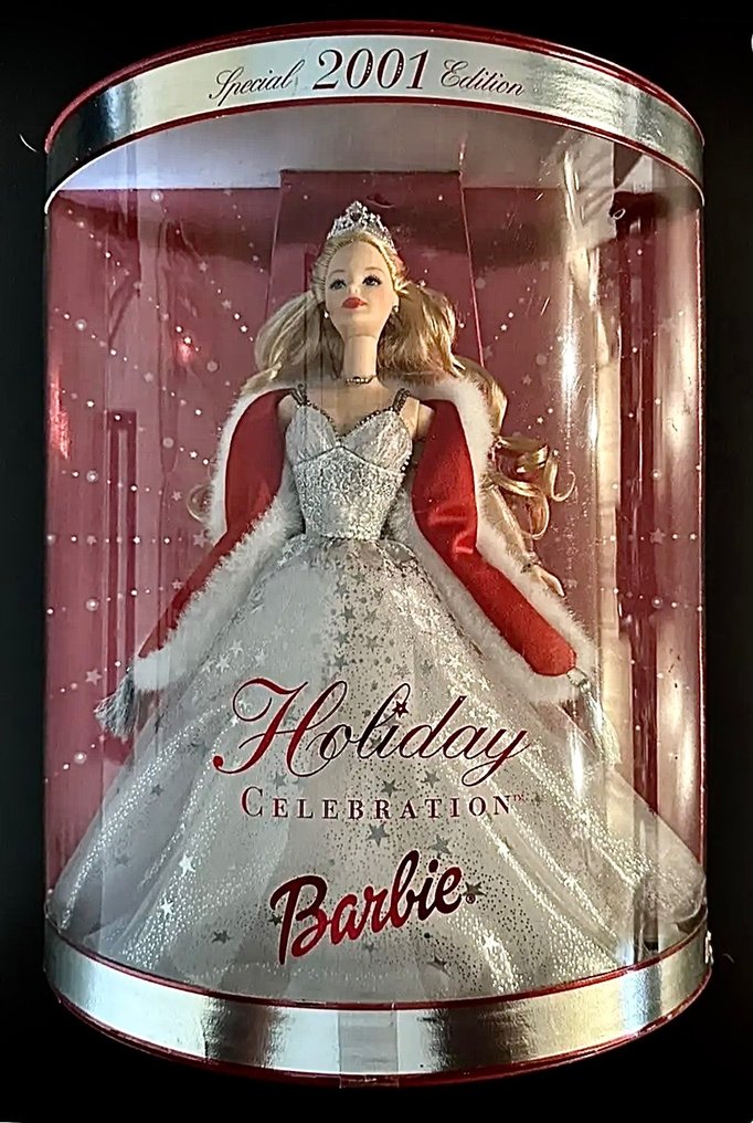 Mattel Doll 2001 Holiday Celebration Barbie Never Been Removed from her Original Box Excellent Condition auction online Catawiki