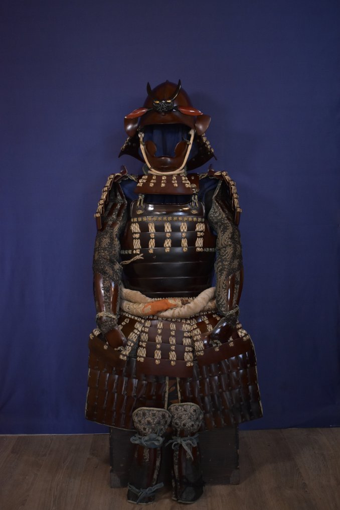 Mengu/Menpo - 日本 Yoroi 全武士盔甲 - 1700-1750 #1.1