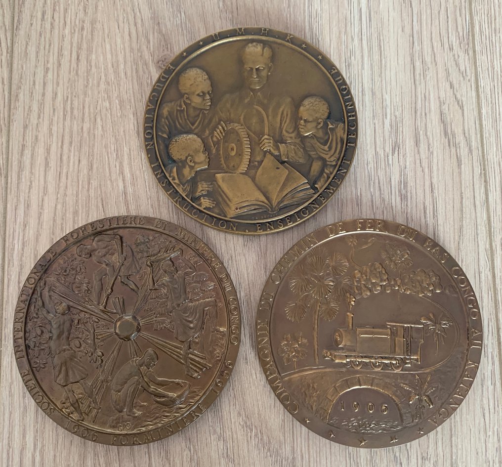 Kongo Belgijskie. Lot of 3 Medals #1.1