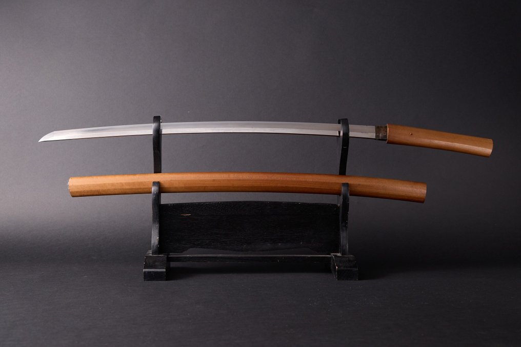 Katana - Japanese Sword Nihonto with White Scabbard - Japón - Periodo Edo (1600-1868) #1.1