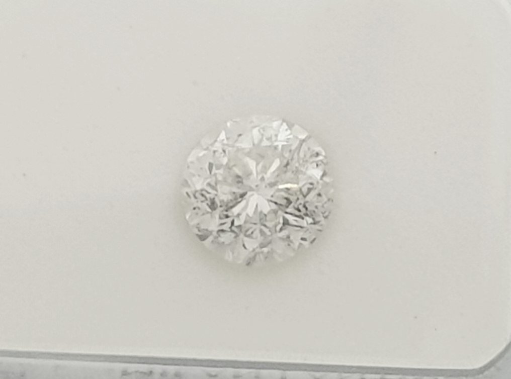 1 pcs Diamante  (Naturale)  - 1.02 ct - Rotondo - G - SI3 - Antwerp International Gemological Laboratories (AIG Israele) #3.3