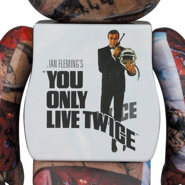 Medicom Toy Be@rbrick - 400% & 100% Bearbrick Set - You Only Live Twice (007 - James Bond) #2.1