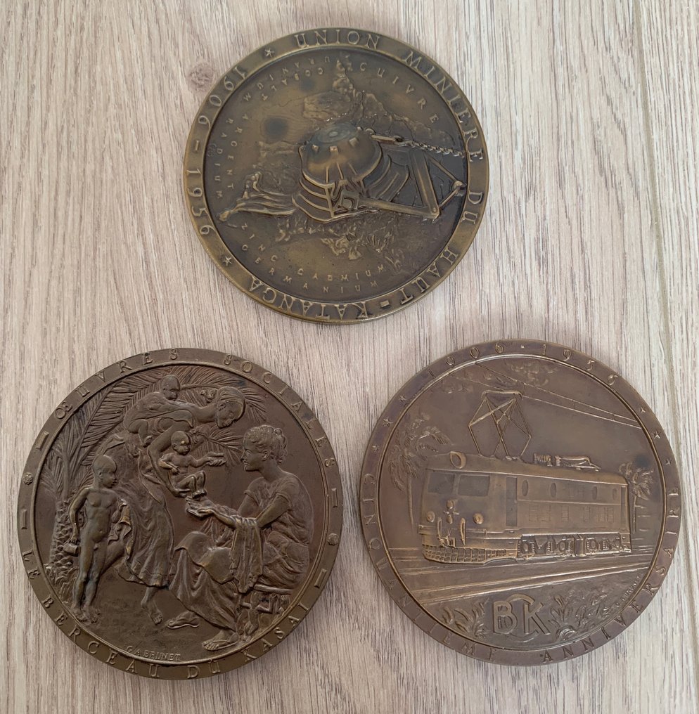 Kongo Belgijskie. Lot of 3 Medals #1.2