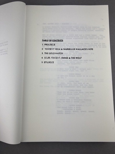 Pulp Fiction - Also including shooting Schedule! - Miramax Films #4.3