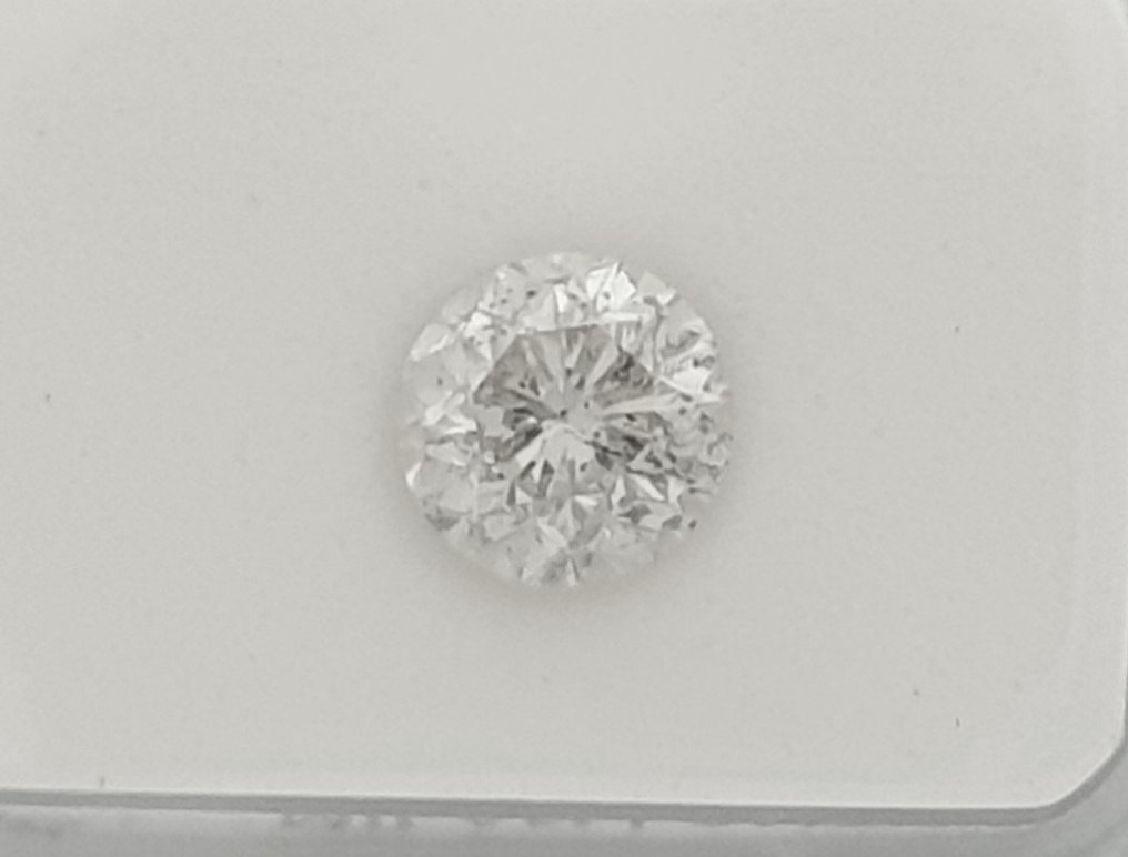 1 pcs Diamante  (Naturale)  - 1.02 ct - Rotondo - G - SI3 - Antwerp International Gemological Laboratories (AIG Israele) #2.2