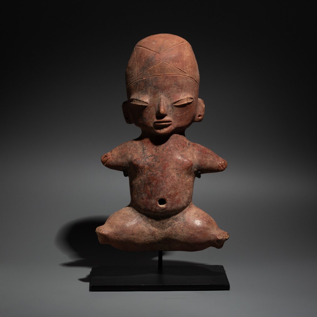 Tlatilco, Mexico, Terracotta Figure. 1250 - 200 BC. 15 cm. Spanish Import License. #1.1