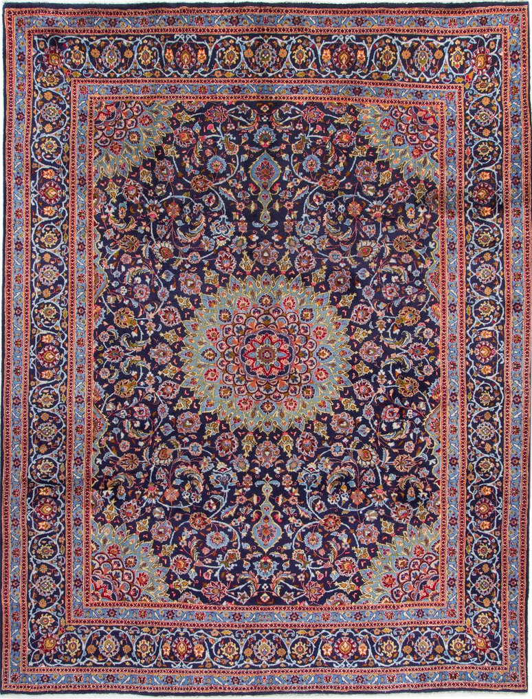 Kashan kurk fijn - Vloerkleed - 390 cm - 300 cm #1.1