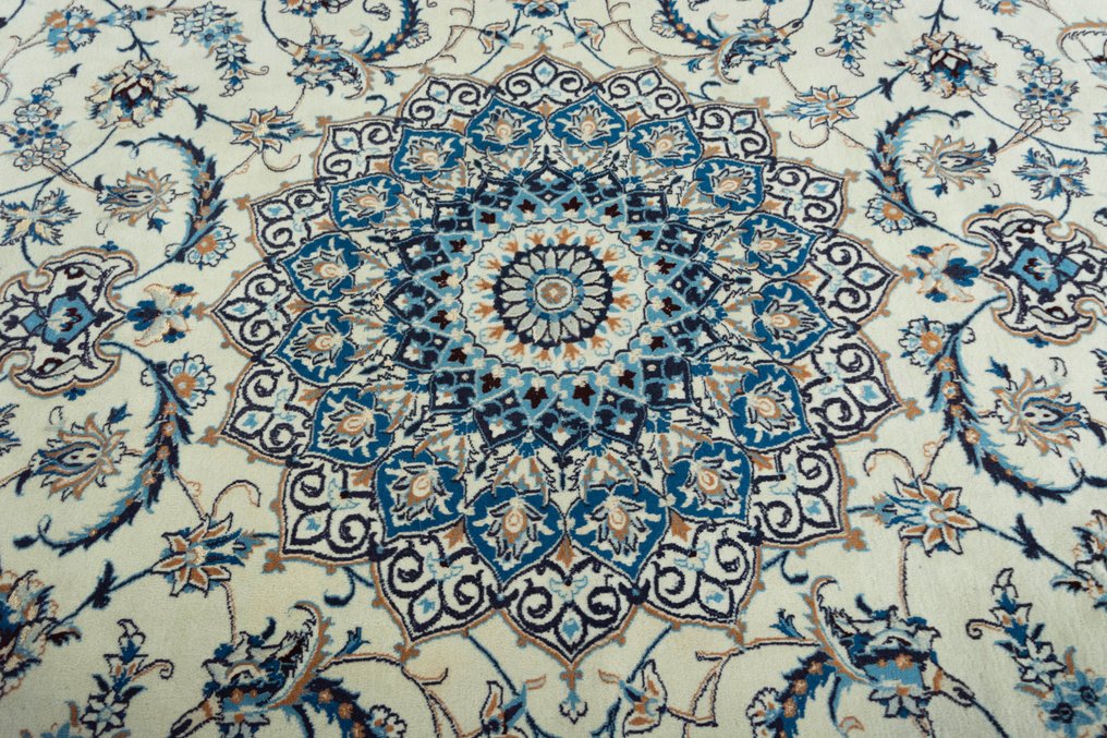 Nain - Zeer fijn Perzisch tapijt met zijde - Vloerkleed - 347 cm - 245 cm #1.1