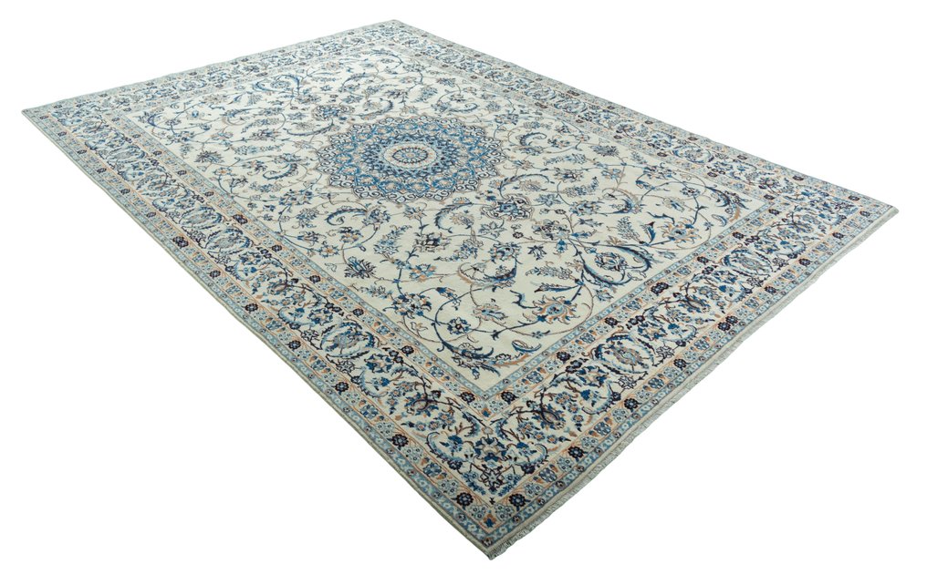Nain - 非常精緻的絲綢波斯地毯 - 小地毯 - 347 cm - 245 cm #2.3