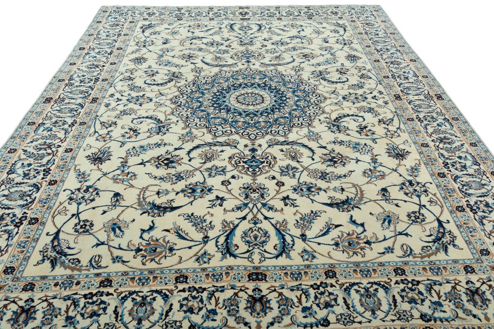 Nain - 非常精致的丝绸波斯地毯 - 小地毯 - 347 cm - 245 cm #3.1