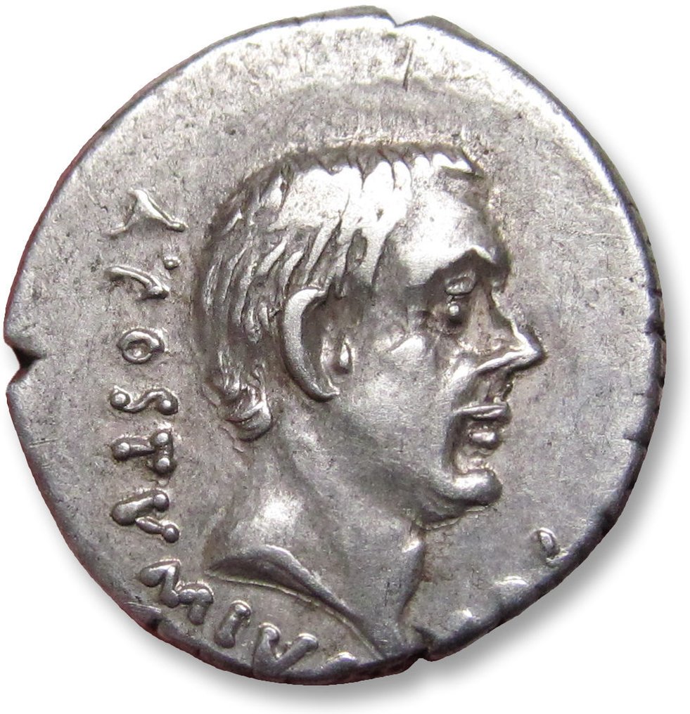 Römische Republik. Postumius Albinus Bruti f.. Denarius Rome mint 48 B.C. #1.1
