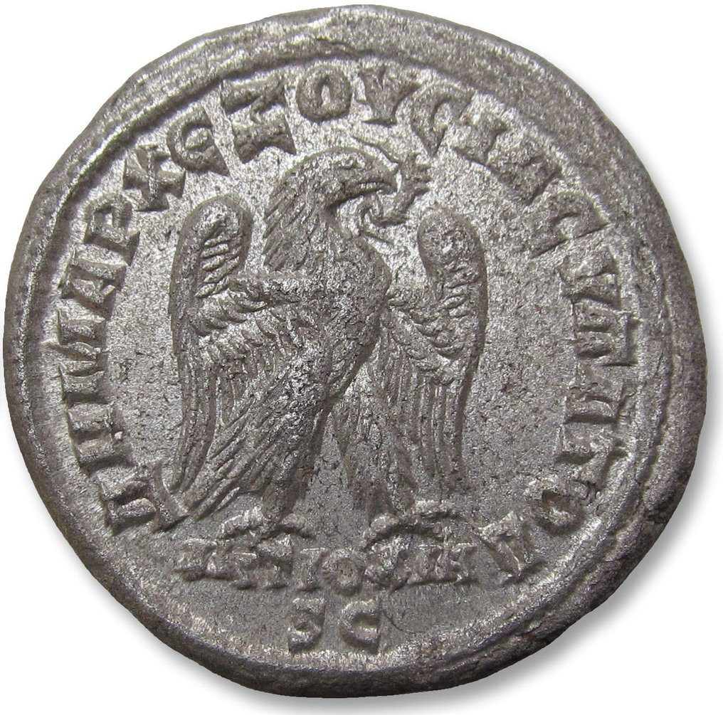罗马帝国（省）. 菲利普一世（公元224-249）. Tetradrachm Syria, Seleucis and Pieria, Antioch mint circa 248-249 A.D. - high quality coin - #1.2