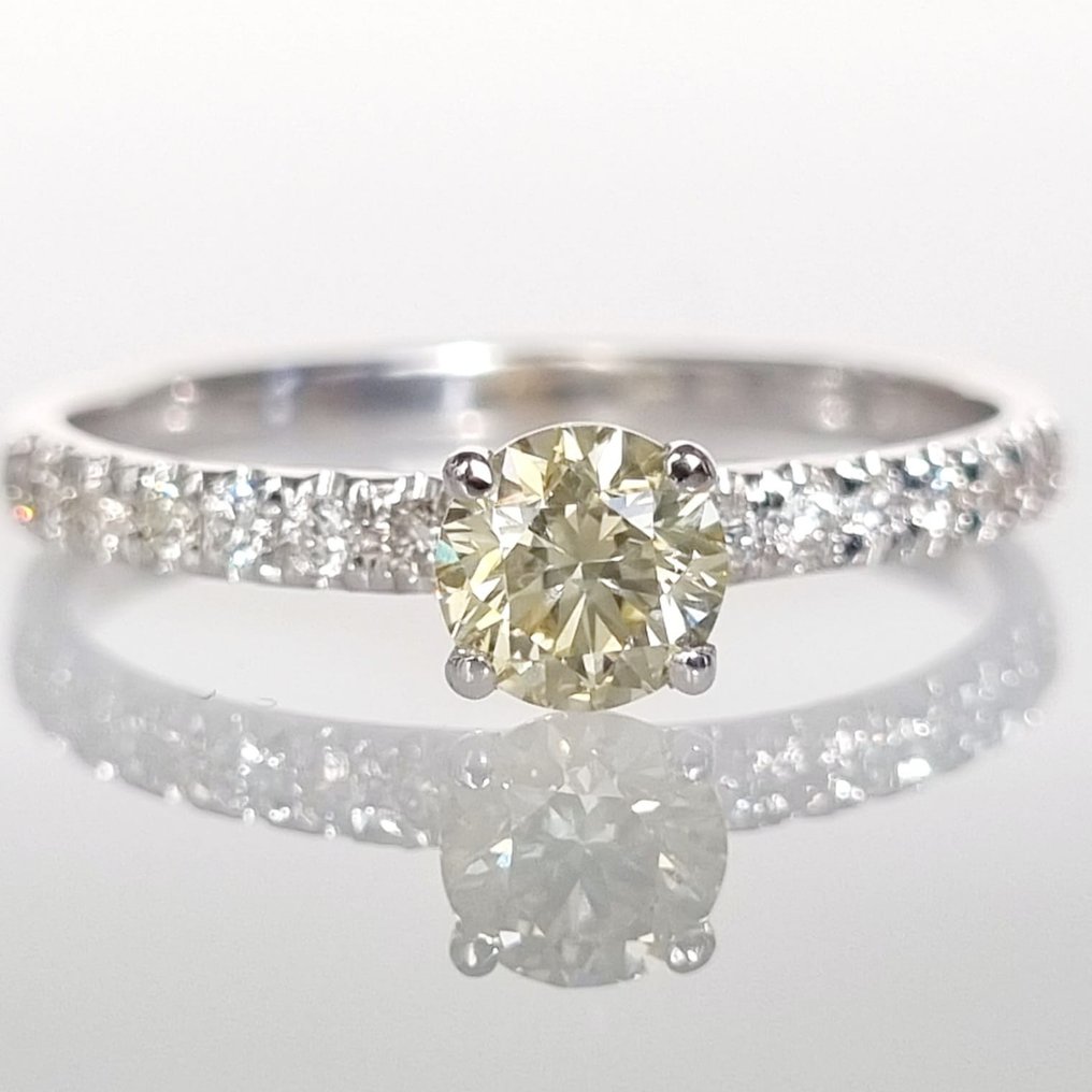 Verlobungsring Weißgold Diamant #1.1